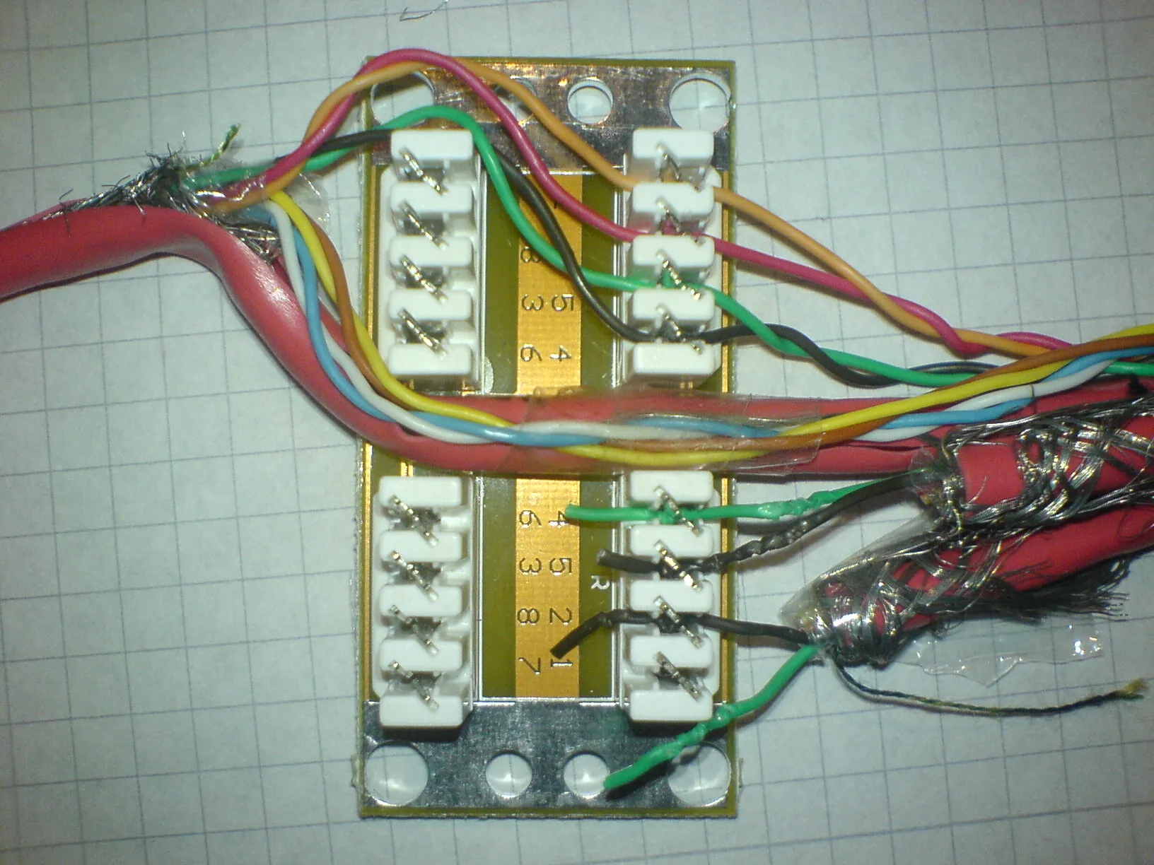 Lasst euch nicht von der Farbmarkierung irritieren. Es handelt sich um ein etwas älteres Kabel mit einer eher seltenerer Kodierung: IEC 189 und IEC 708