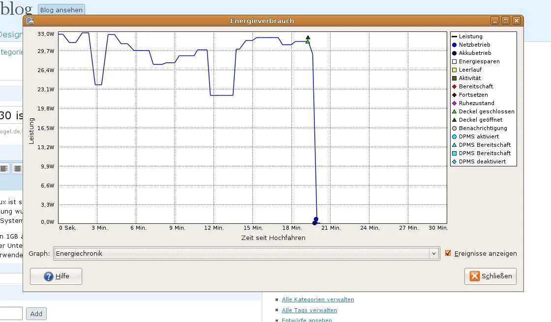 Gnome ACPI Unterstützung des Dell D630