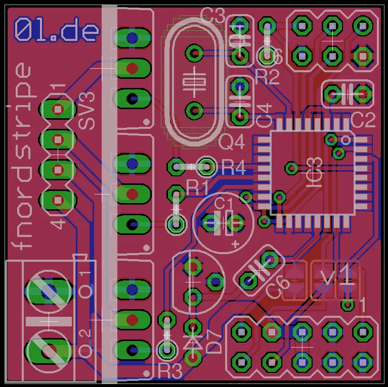 fnordstripe Platinen Layout