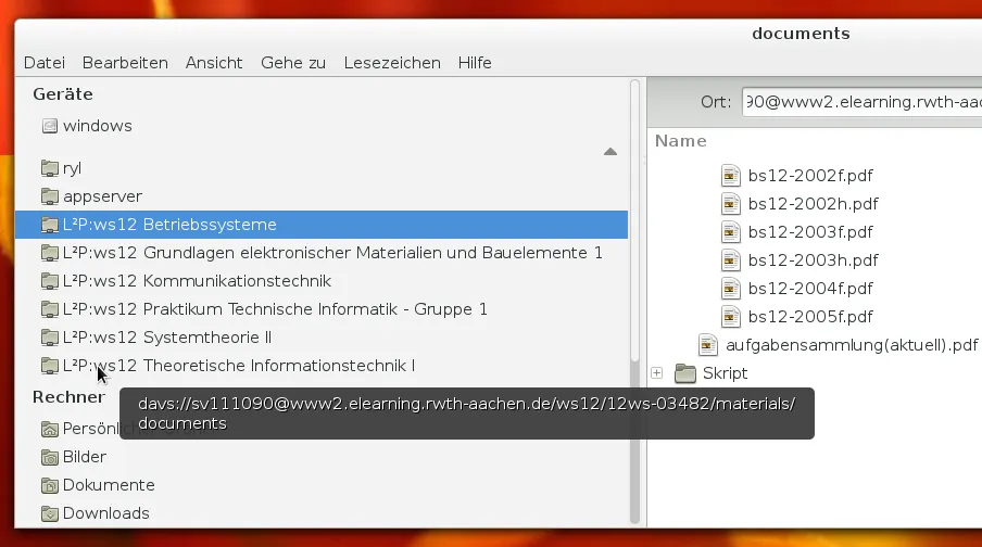 L2P WebDAV Mount