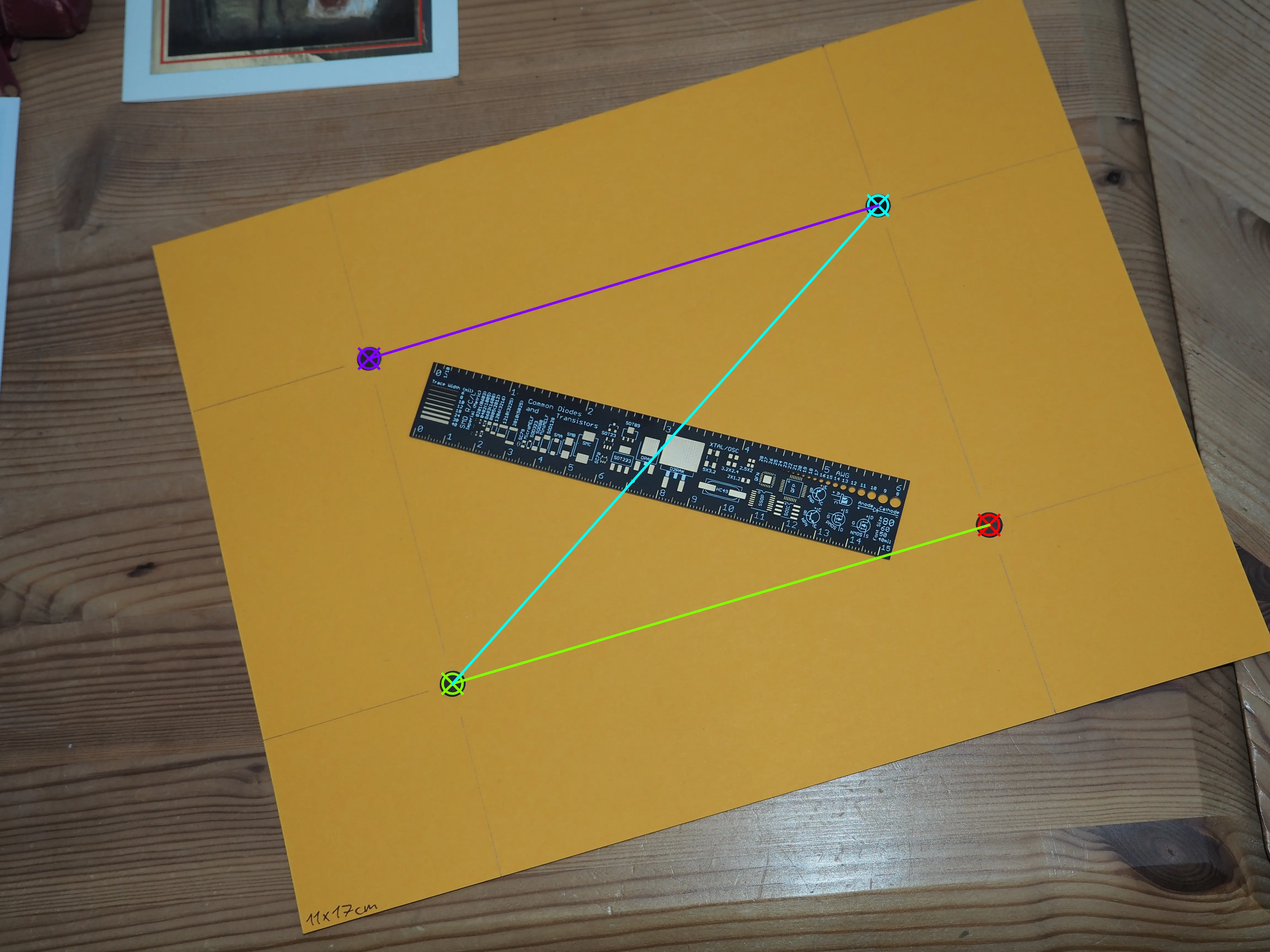 Figure 9a: Source image with detected pattern