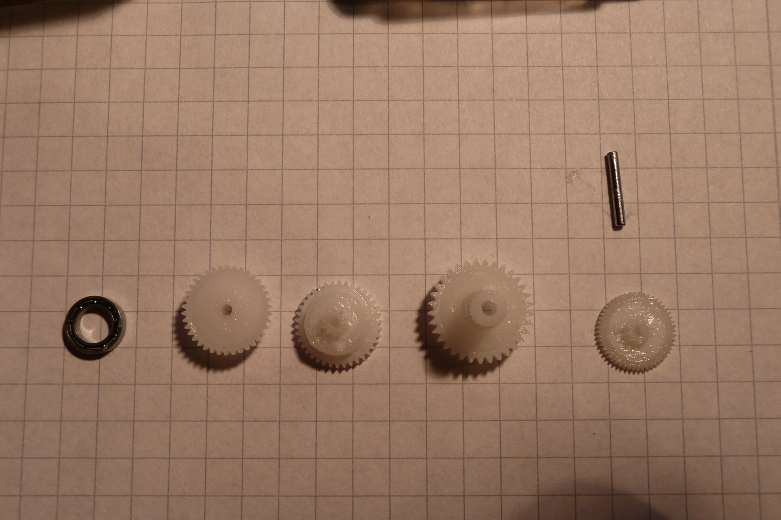 Abtriebszahnrad mit entfernten Nasen