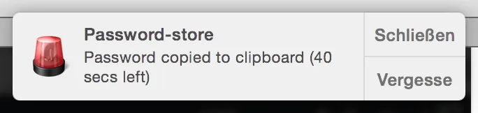 A notification with countdown