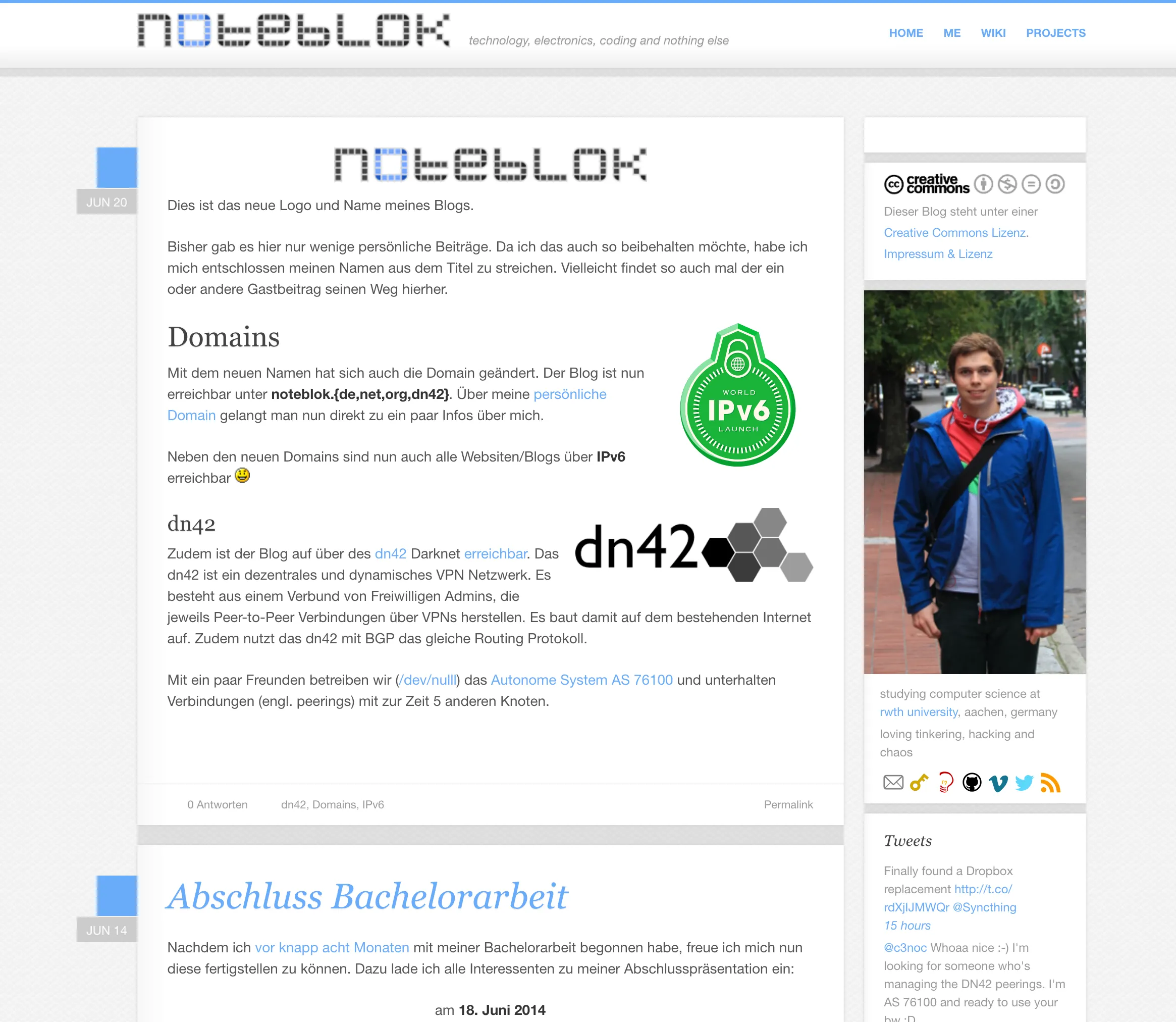 Screenshot noteblok.net vom 2014-12-22