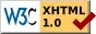 XHTML 1.0 valid
